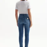 Calça Jeans Skinny Super High Cintura Alta Azul